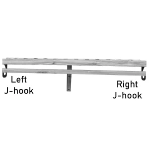 J-Hook Wall Mount Kit | Closet Organizers | 14.5" Deep