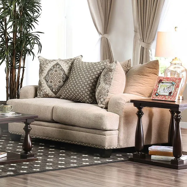 Jaylinn Light Brown Love Seat