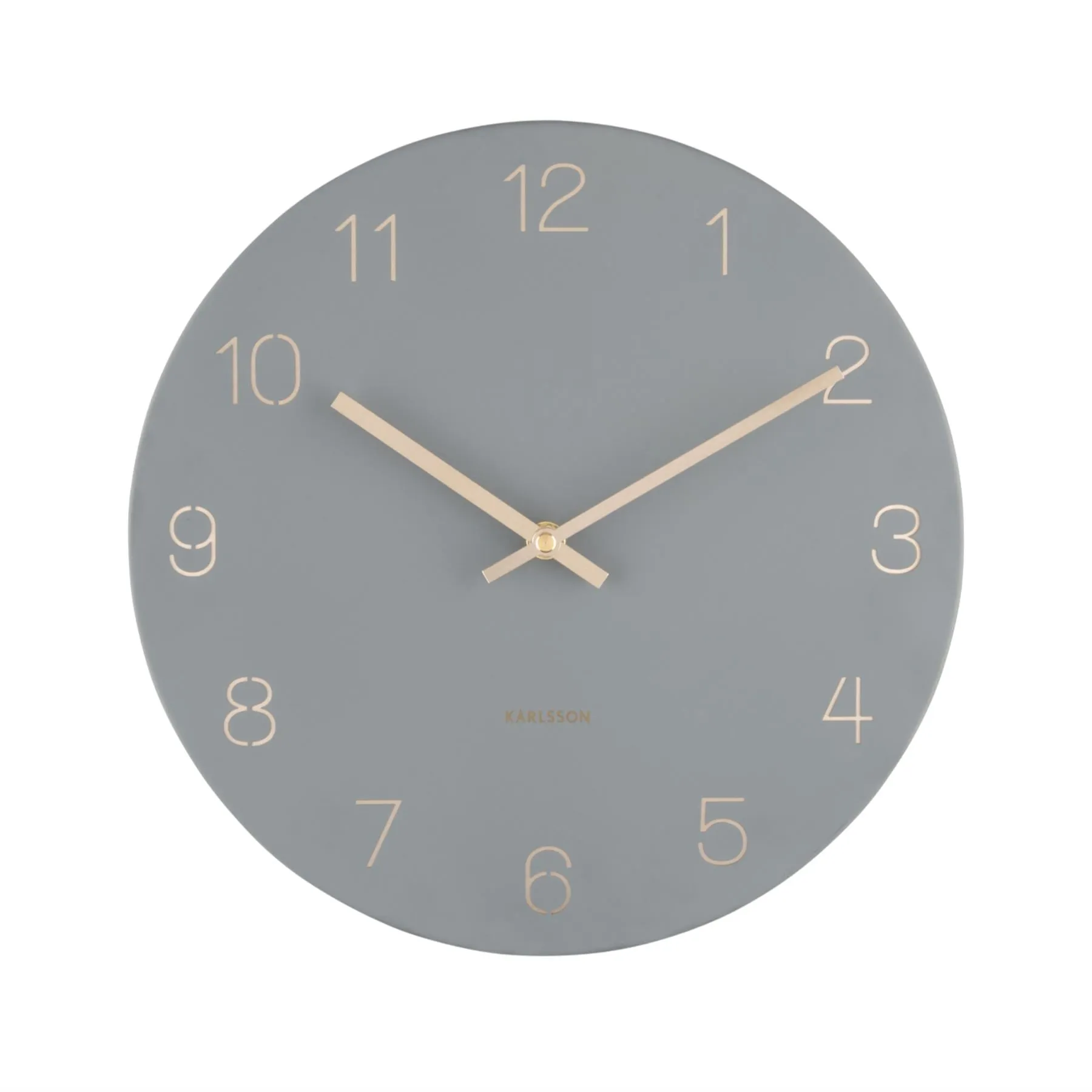 Karlsson Charm Engraved Numbers Small 30cm  Wall Clock