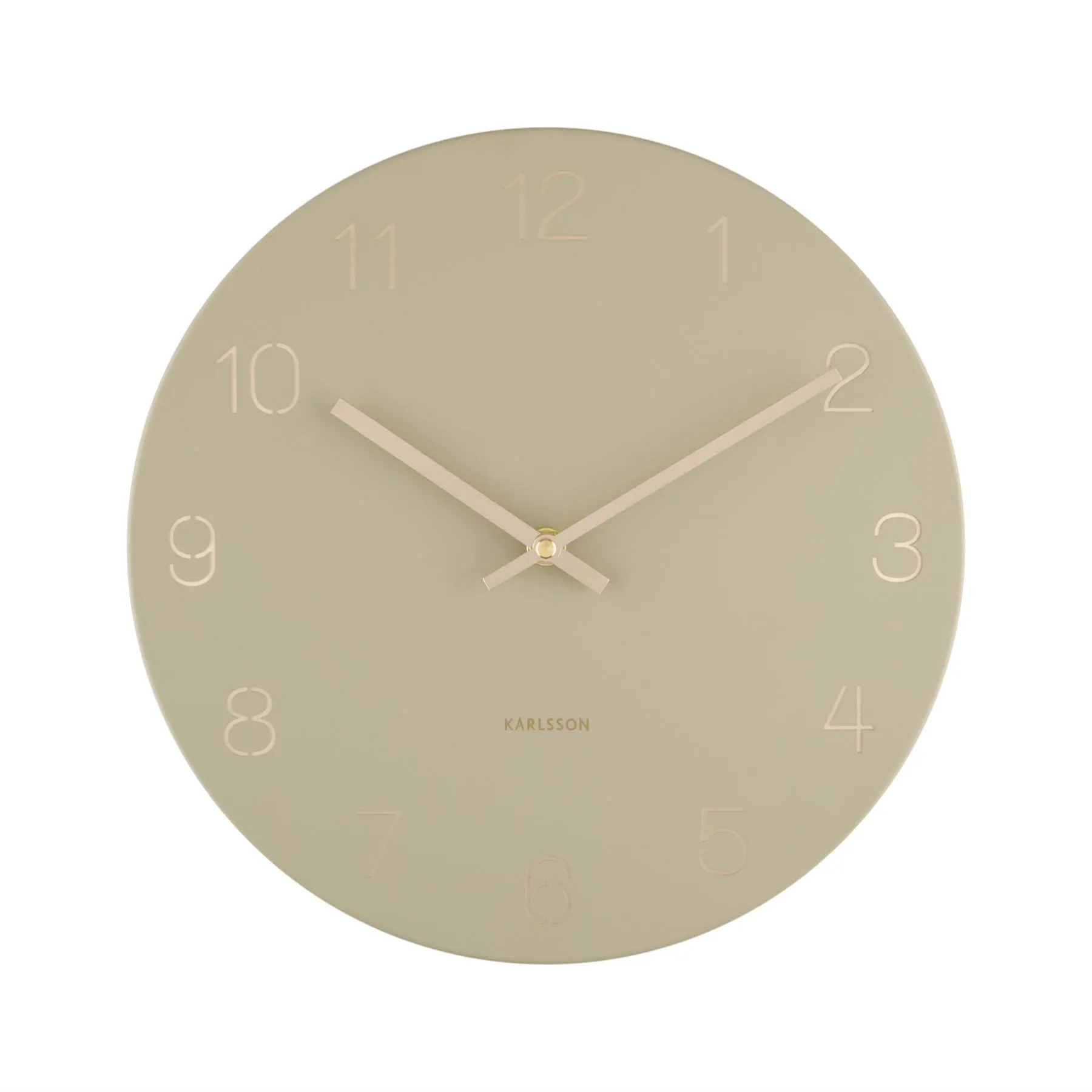 Karlsson Charm Engraved Numbers Small 30cm  Wall Clock