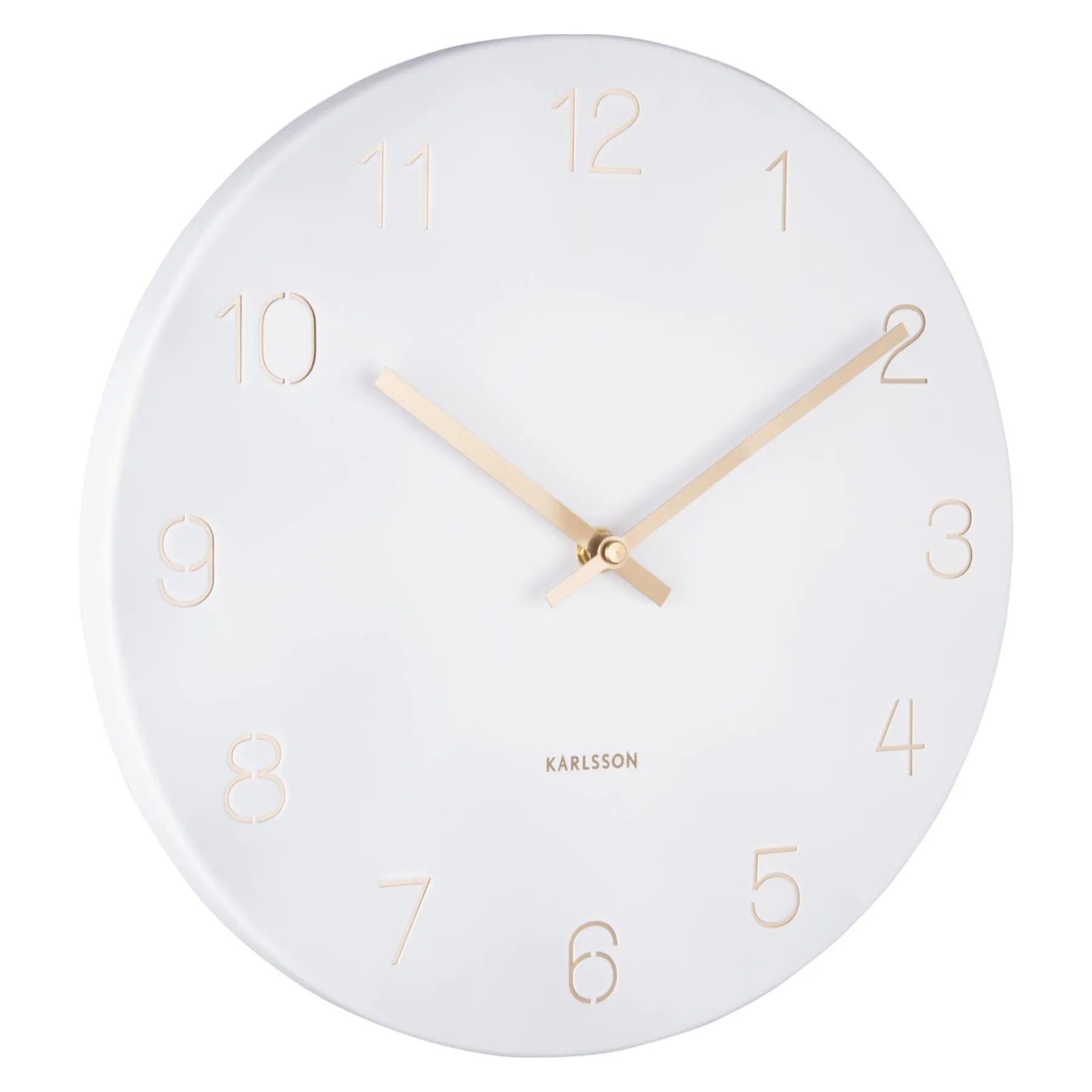 Karlsson Charm Engraved Numbers Small 30cm  Wall Clock