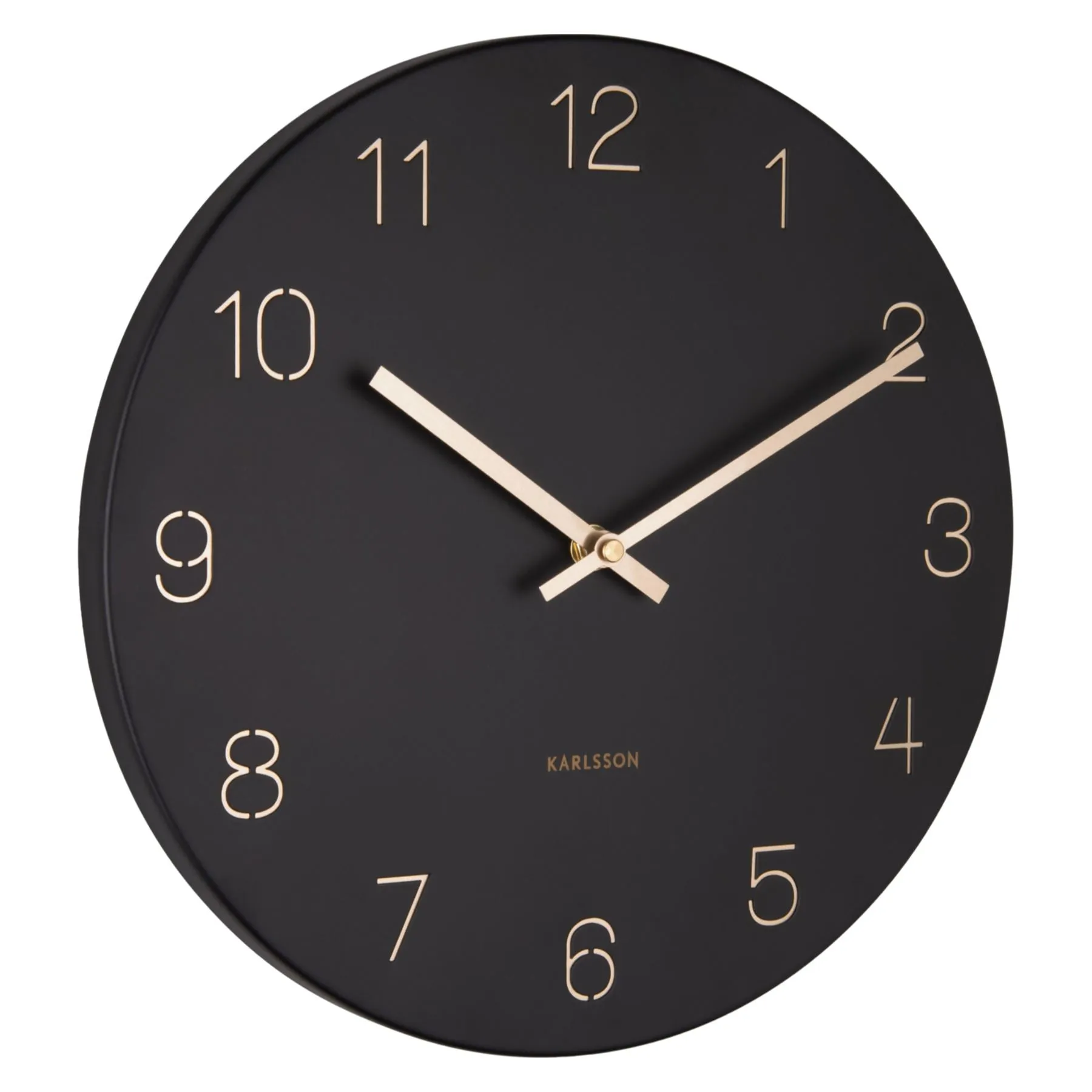 Karlsson Charm Engraved Numbers Small 30cm  Wall Clock