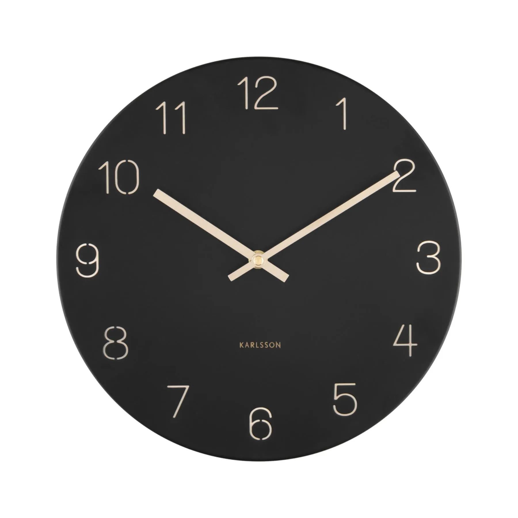 Karlsson Charm Engraved Numbers Small 30cm  Wall Clock