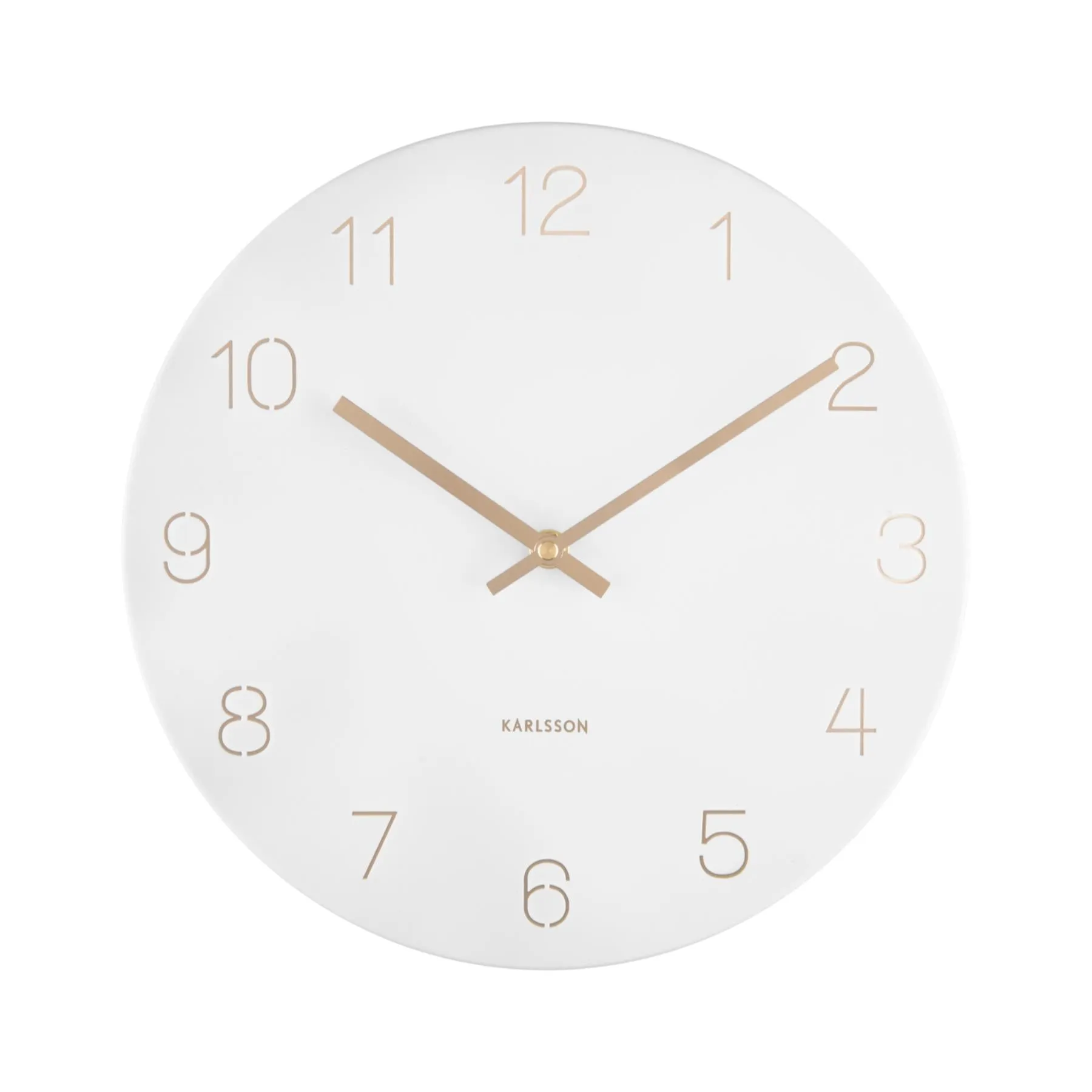 Karlsson Charm Engraved Numbers Small 30cm  Wall Clock