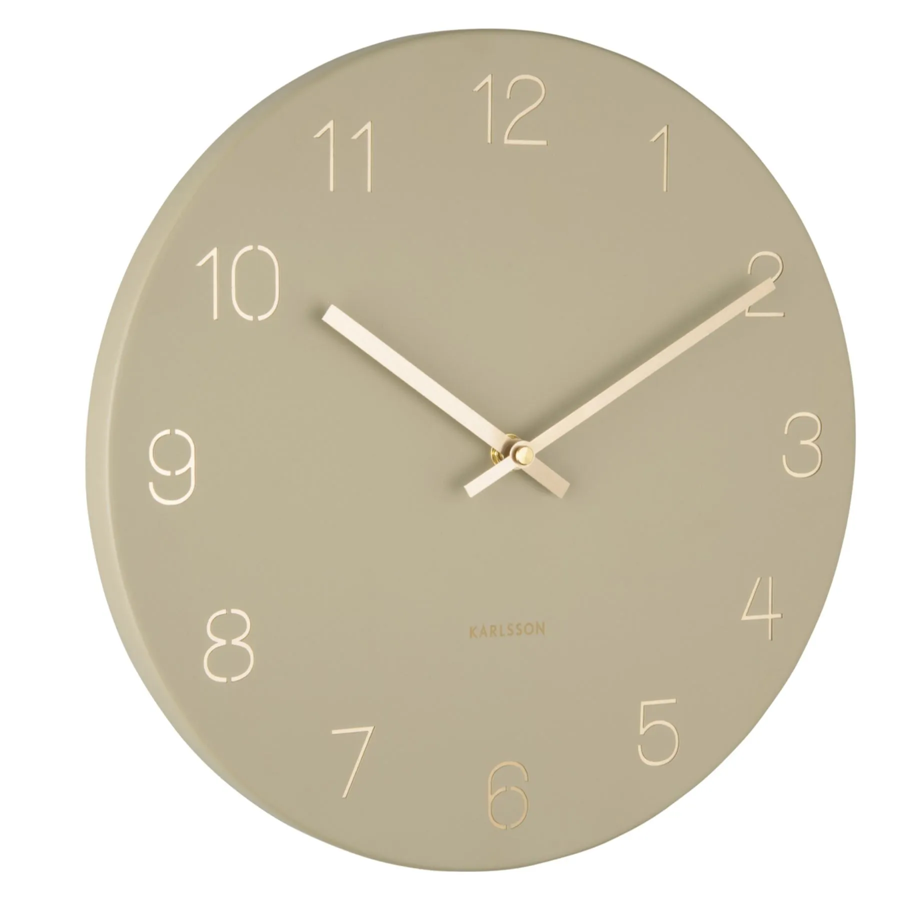 Karlsson Charm Engraved Numbers Small 30cm  Wall Clock