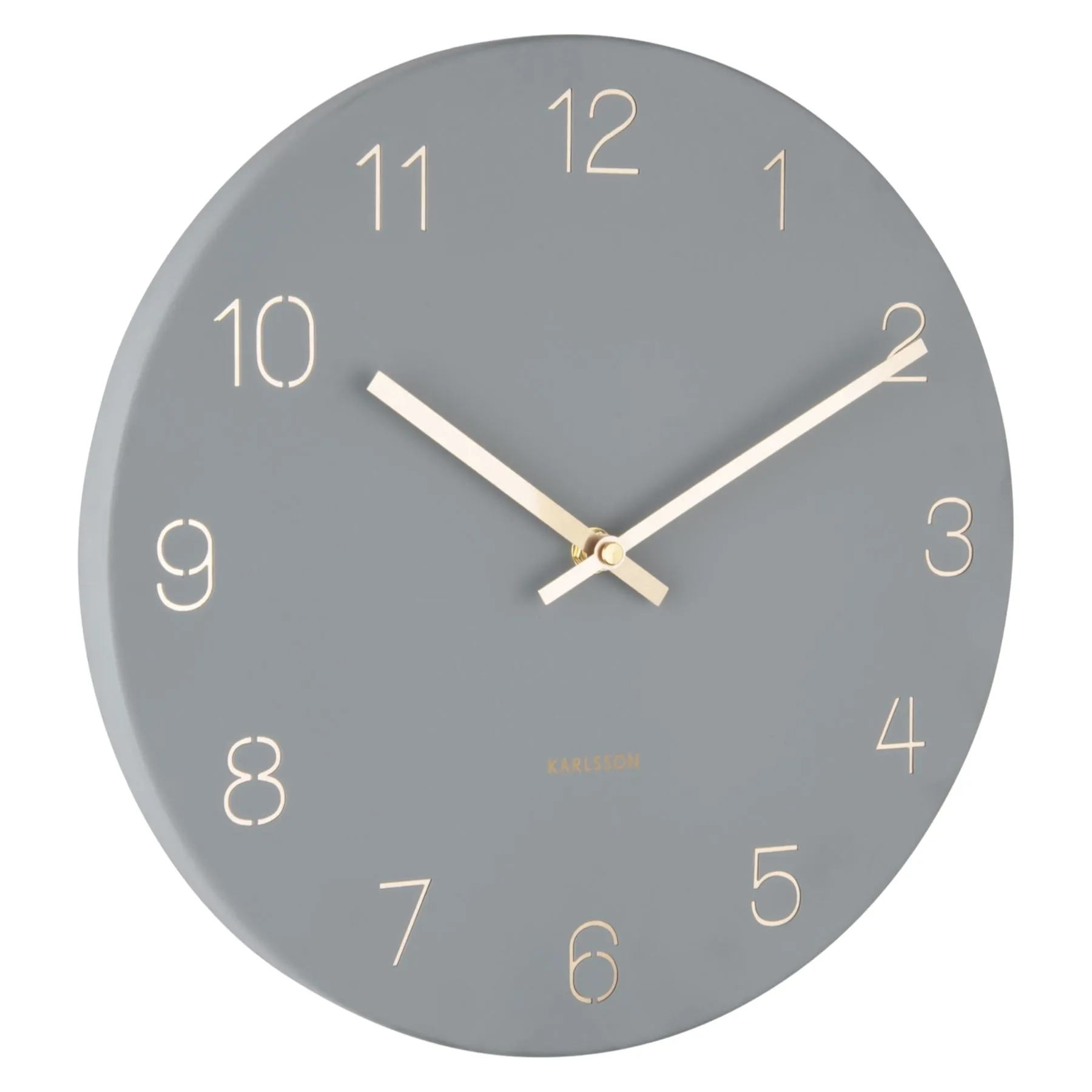 Karlsson Charm Engraved Numbers Small 30cm  Wall Clock