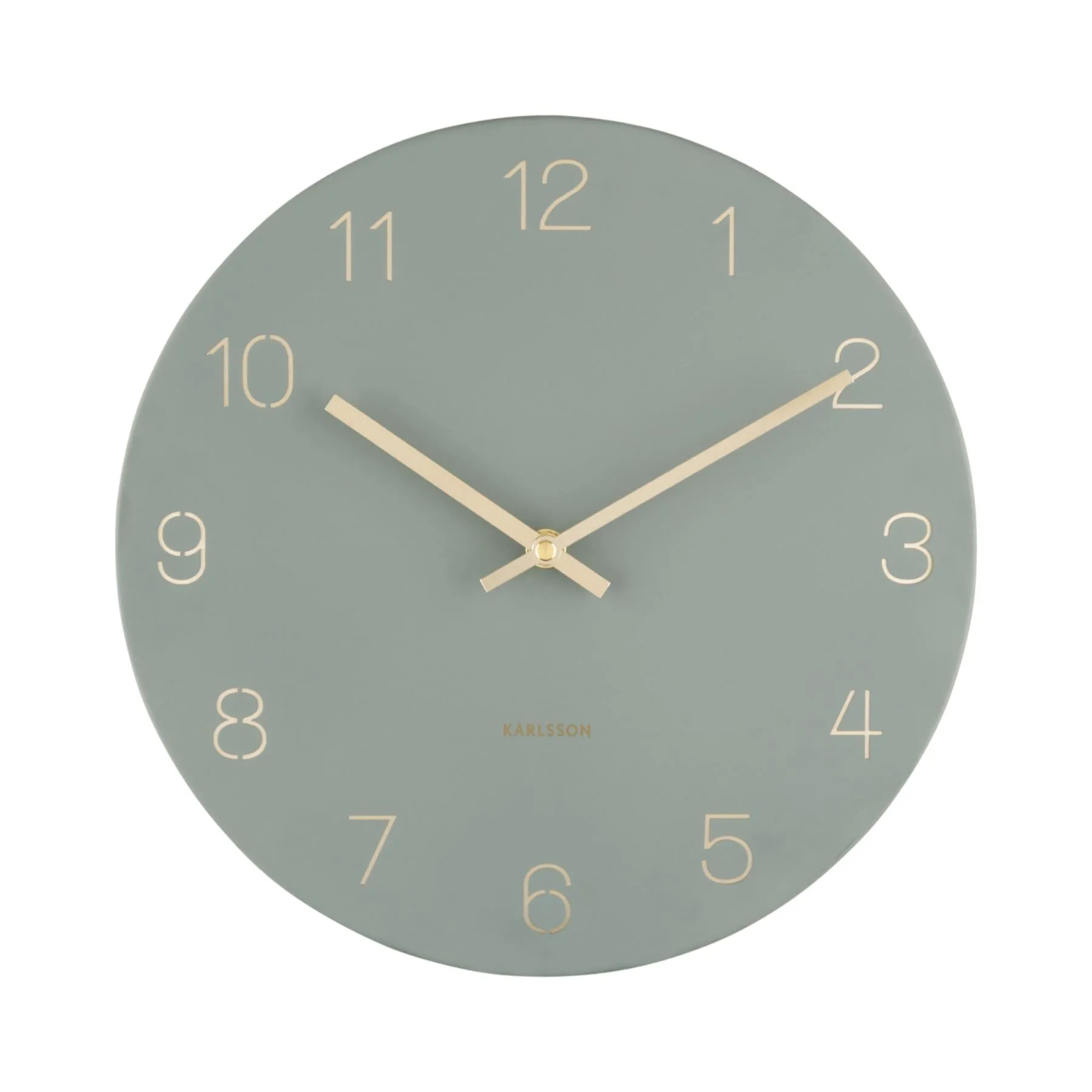 Karlsson Charm Engraved Numbers Small 30cm  Wall Clock