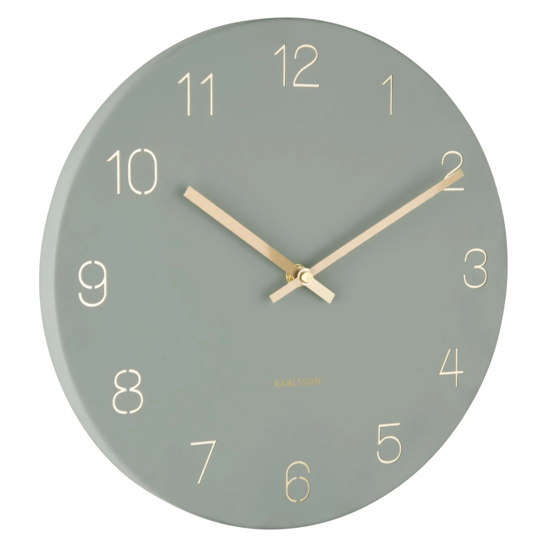 Karlsson Charm Engraved Numbers Small 30cm  Wall Clock