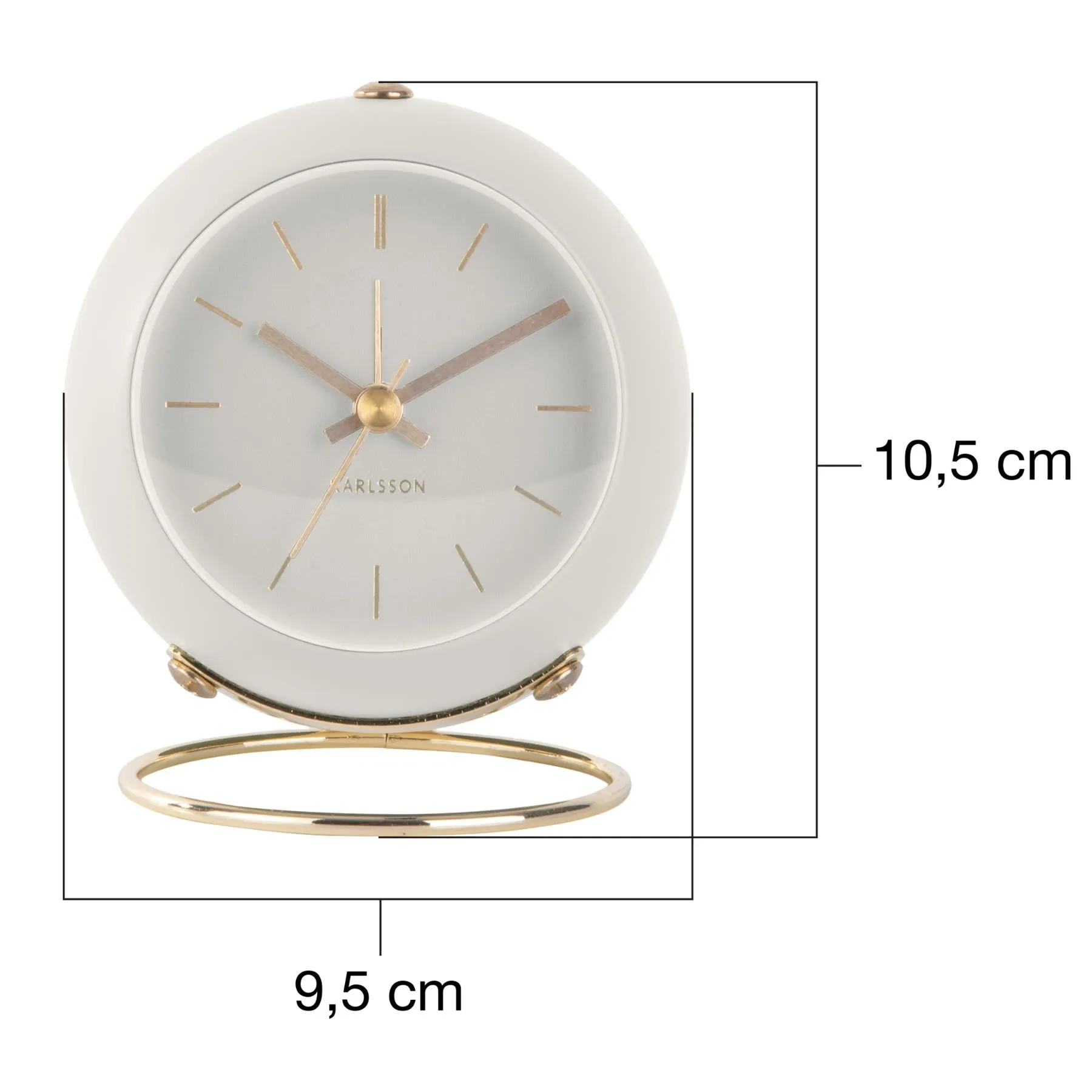 Karlsson Globe Alarm Clock with Silent Movement