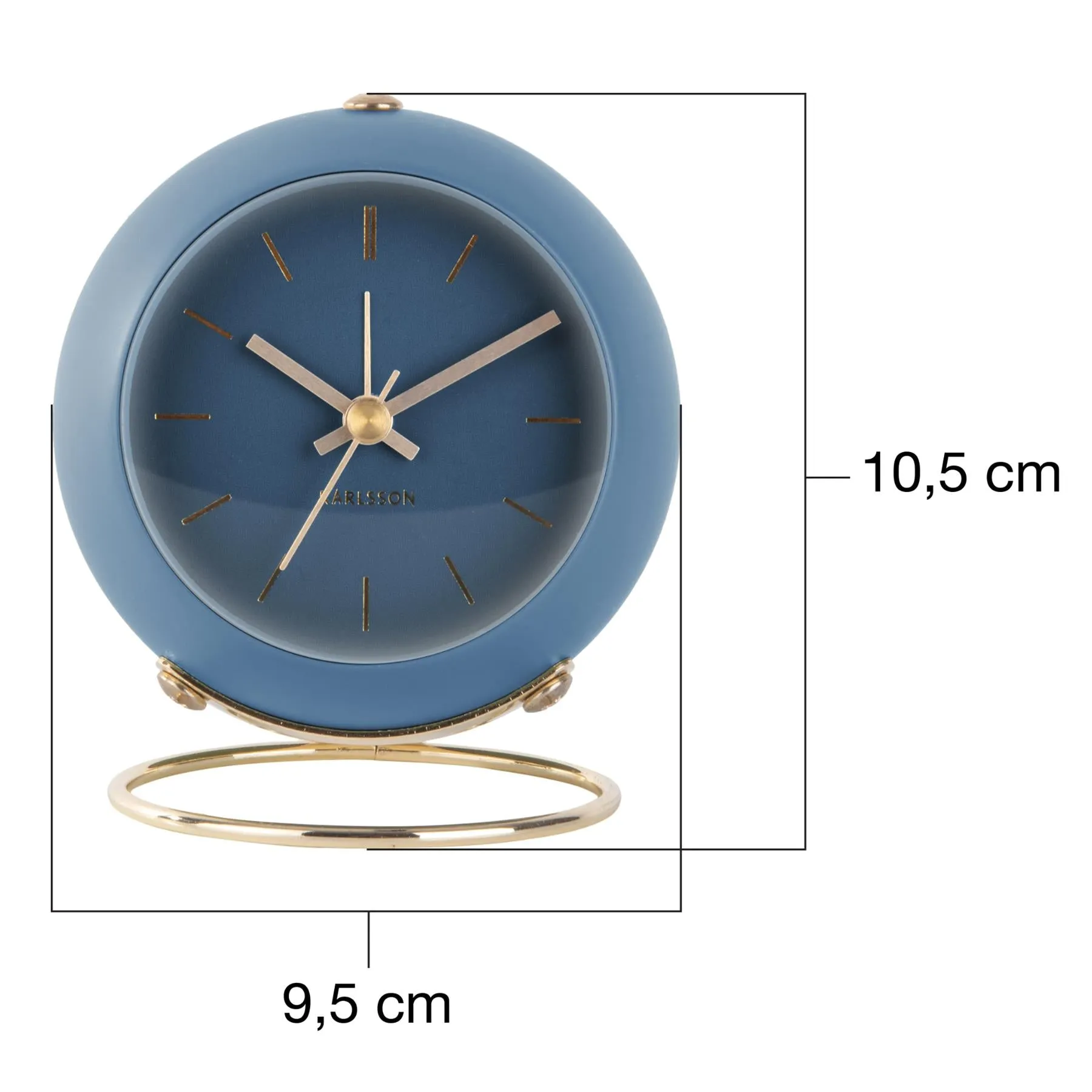 Karlsson Globe Alarm Clock with Silent Movement