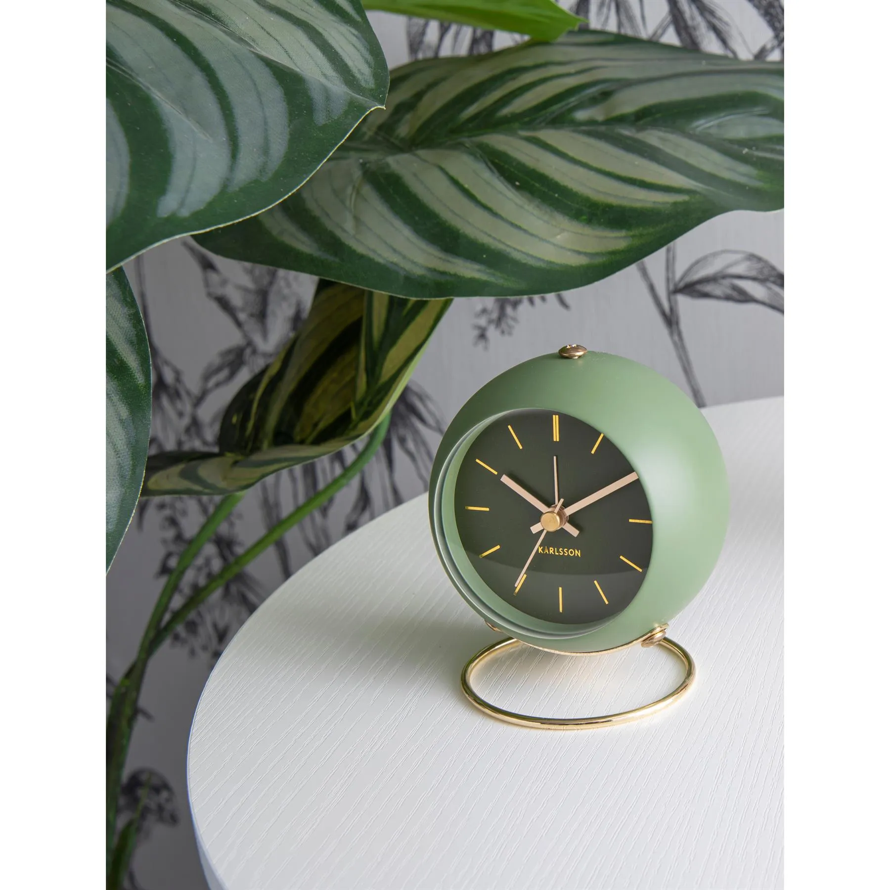 Karlsson Globe Alarm Clock with Silent Movement