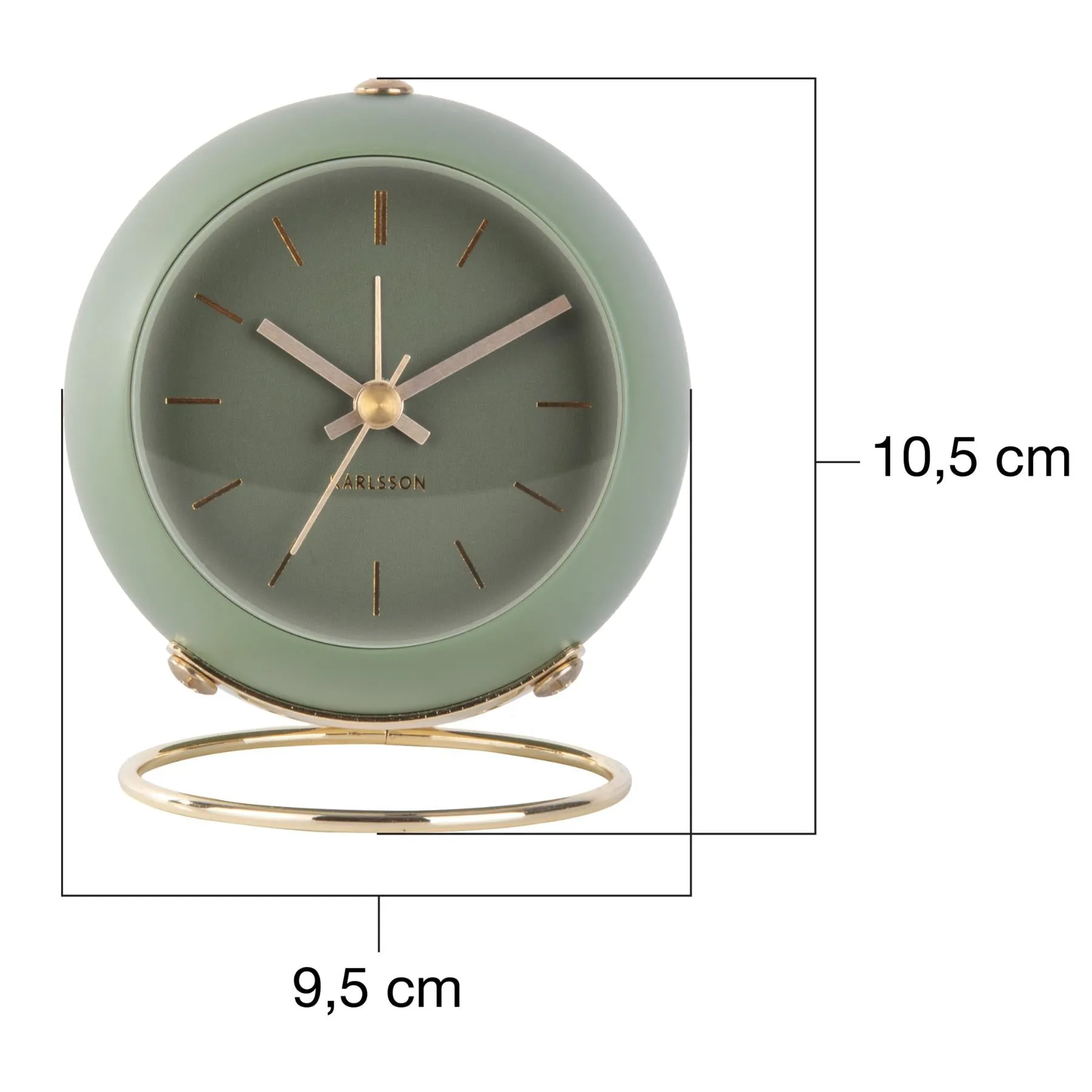 Karlsson Globe Alarm Clock with Silent Movement