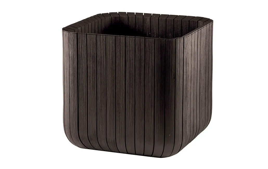 Keter Cube Planter - Brown - 3 Pack