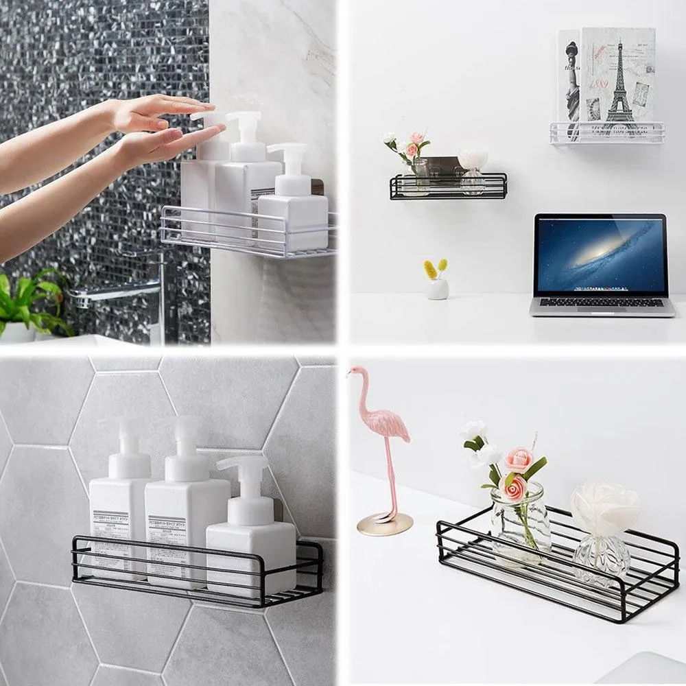 Kitchen/Bathroom Self Adhesive Storage Rack