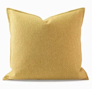 Large Yellow Square Modern Throw Pillows for Couch, Contemporary Modern Sofa Pillows, Simple Decorative Throw Pillows, Large Throw Pillow for Interior Design