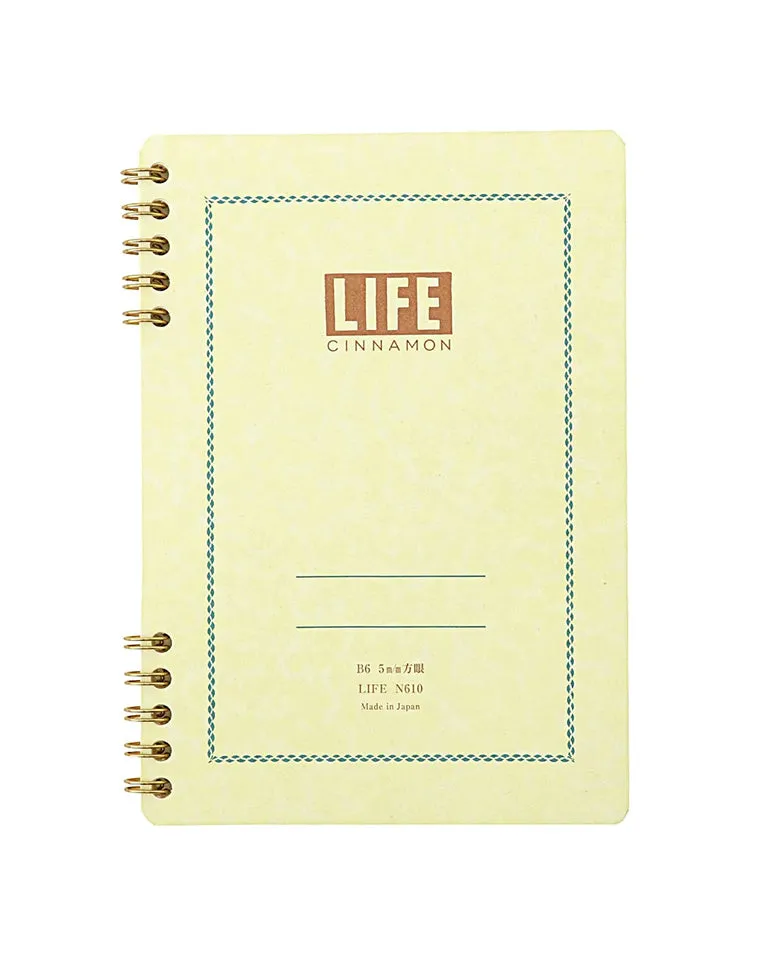 Life Cinnamon Notebook-Graph RED