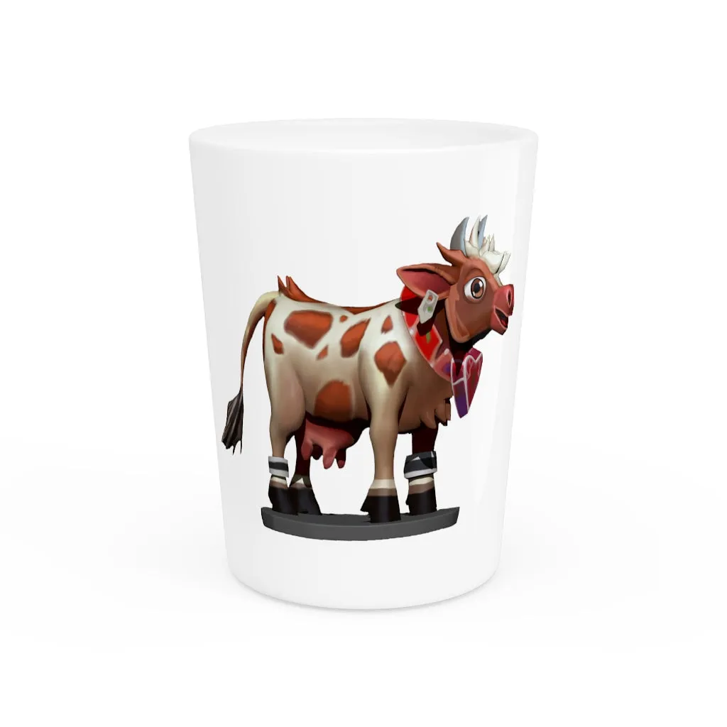 Light Brown Cow Shot Glass