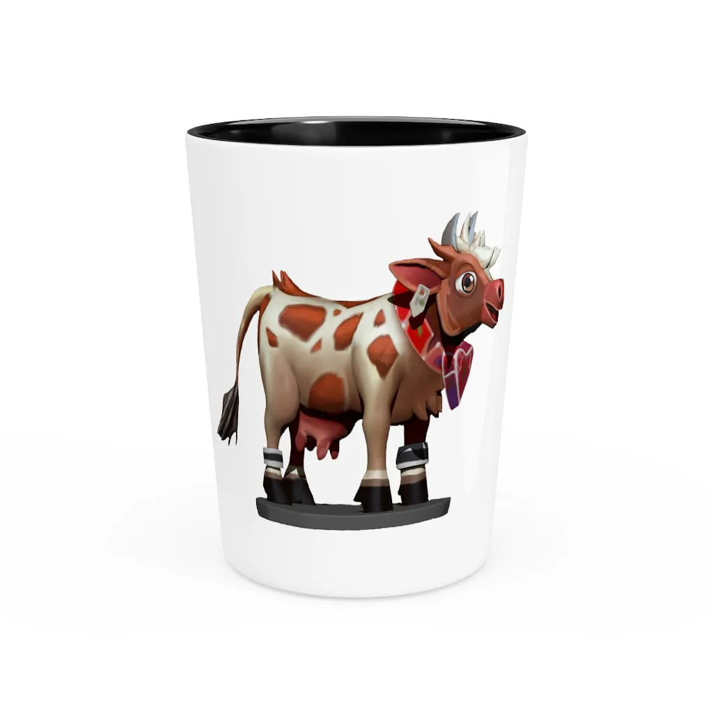 Light Brown Cow Shot Glass