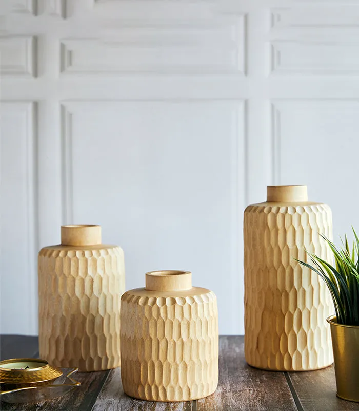 Light Sand Vase Set