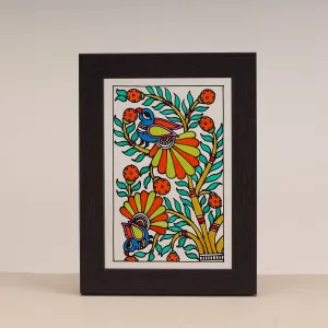 Mayurakashi- Madhubani Art Wall Art Frame