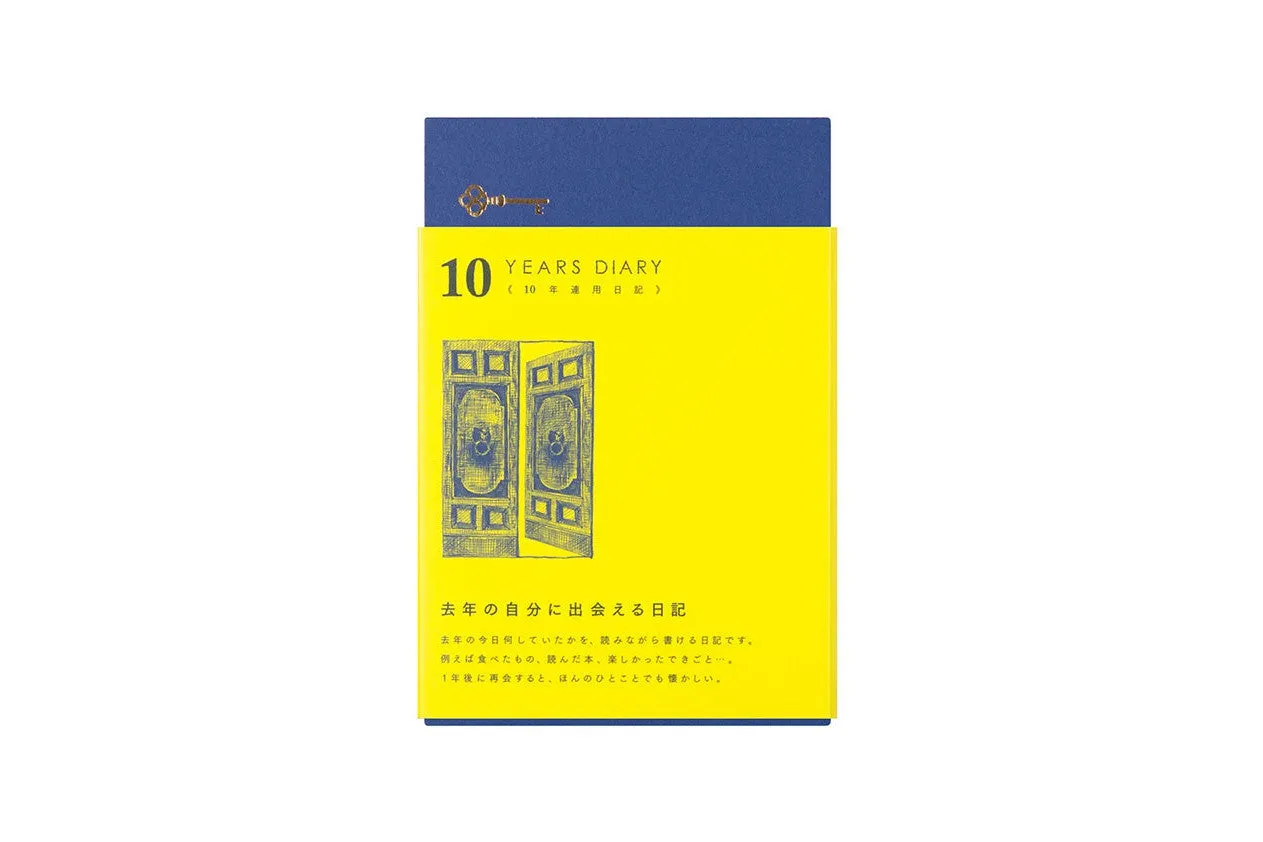 Midori  10 Year Diary Blue