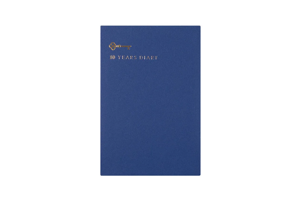 Midori  10 Year Diary Blue