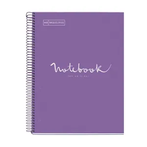 Miquelrius Notebook 5 Subject A4 90g Emotions Lavnder