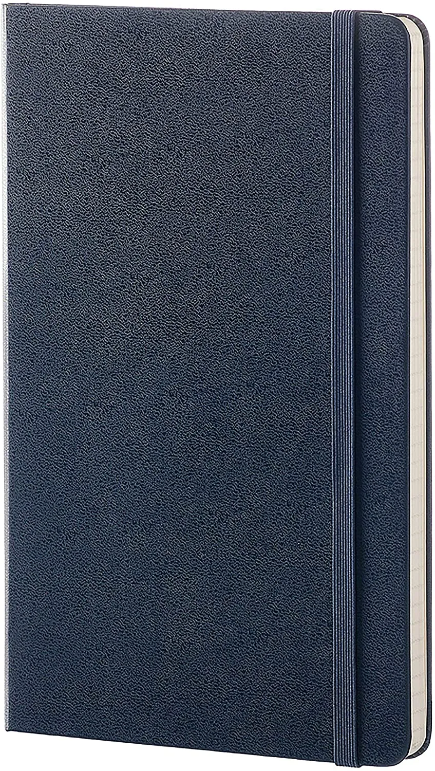 Moleskine Plain Notebook Hard Cover A5 Sepphire Blue