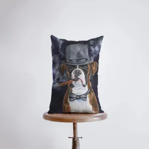 Mr. Boxer | Sophisticated Watercolor Boxer | 12x18 | Pillow Cover | Dog | Home Decor | Throw Pillow | Dog Lover Gift | Dog Mom Gift | Pillow