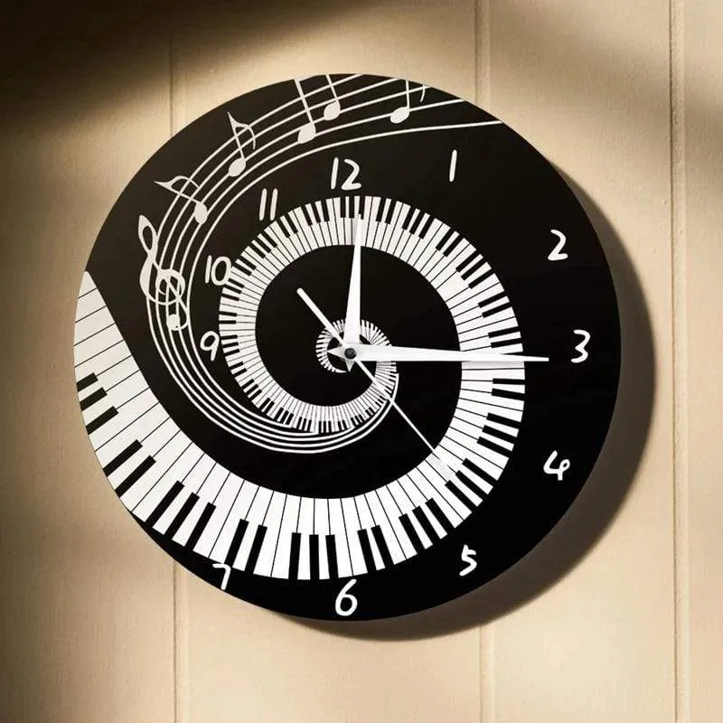 Music Piano Clock 30cm