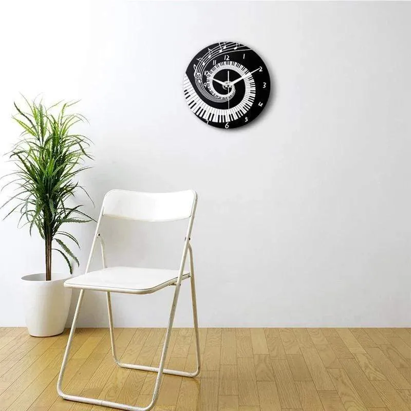 Music Piano Clock 30cm