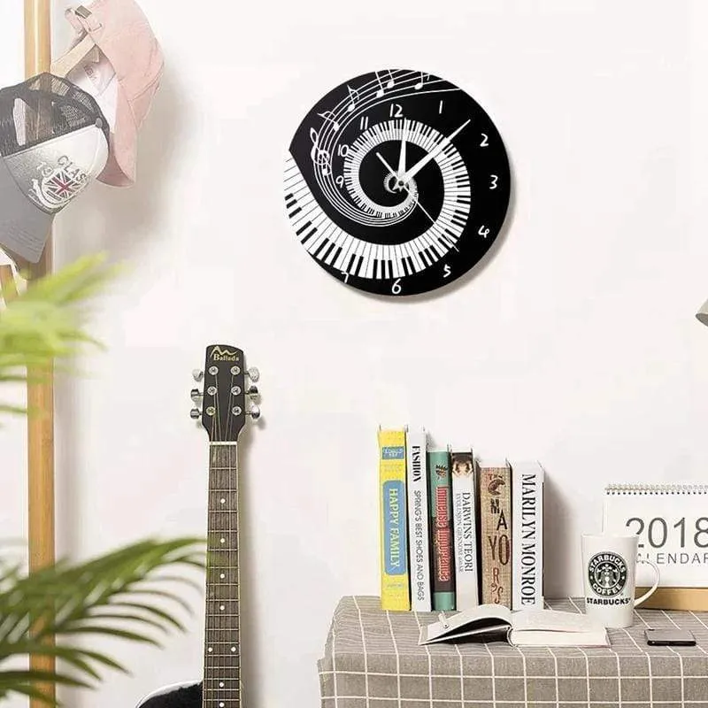 Music Piano Clock 30cm