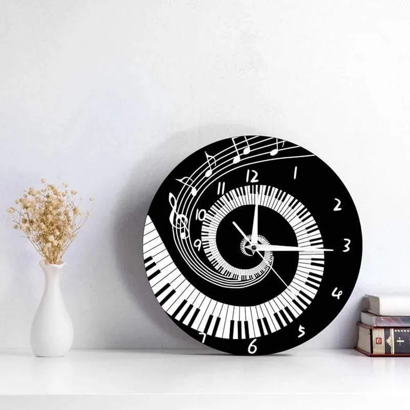 Music Piano Clock 30cm