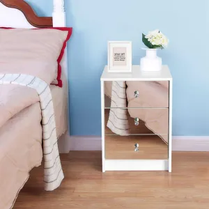 Nightstand Drawer with Mirror Surface- SHI5C03D