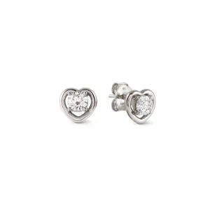 Nomination CosmicLove Earrings, Heart, Cubic Zirconia, Sterling Silver