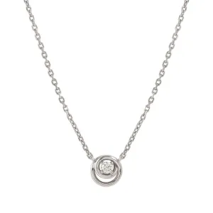 Nomination CosmicLove Necklace, Circle, Cubic Zirconia, Sterling Silver