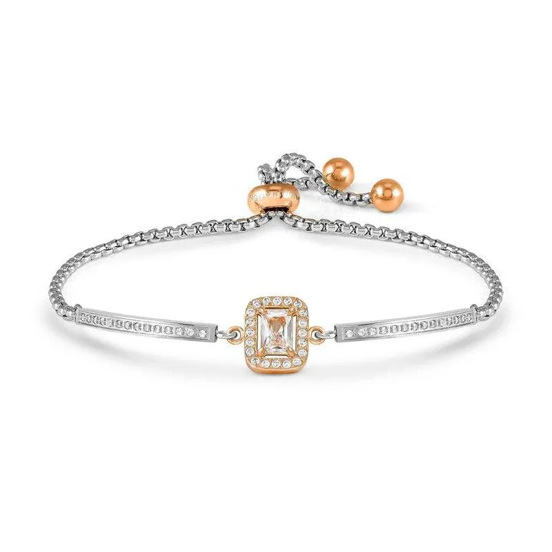 Nomination RoyalDream Bracelet, Rectangle, Cubic Zirconia, Rose Gold