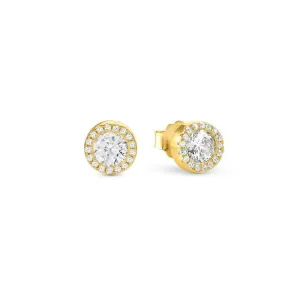 Nomination Seidivina Earrings, Cubic Zirconia, Gold, Stainless Steel