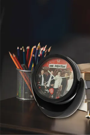 One Direction Swivel Mirror & Clock With Gift Boxed  /Limited Edition