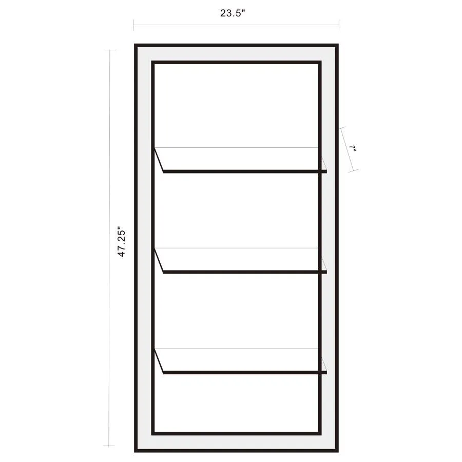 Oriel 3-Shelf Rectangle Wall Mirror