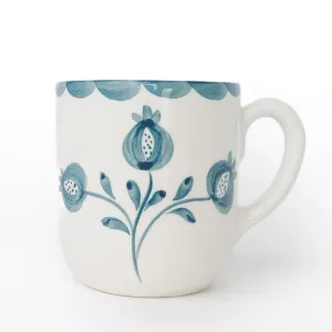 Pomegranate Trio Vine Teal Mug | Set of 2