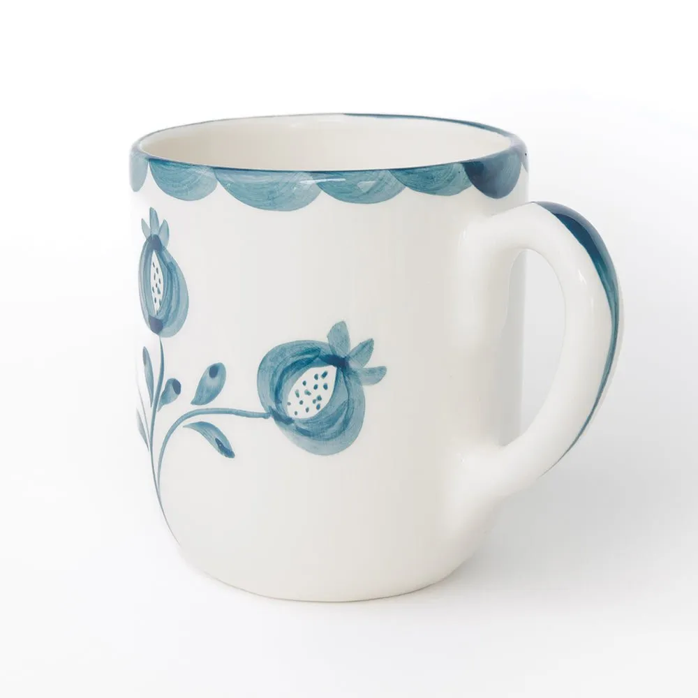 Pomegranate Trio Vine Teal Mug | Set of 2