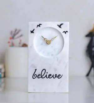 POSH N PLUSH Believe Study Table Clock