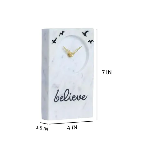 POSH N PLUSH Believe Study Table Clock