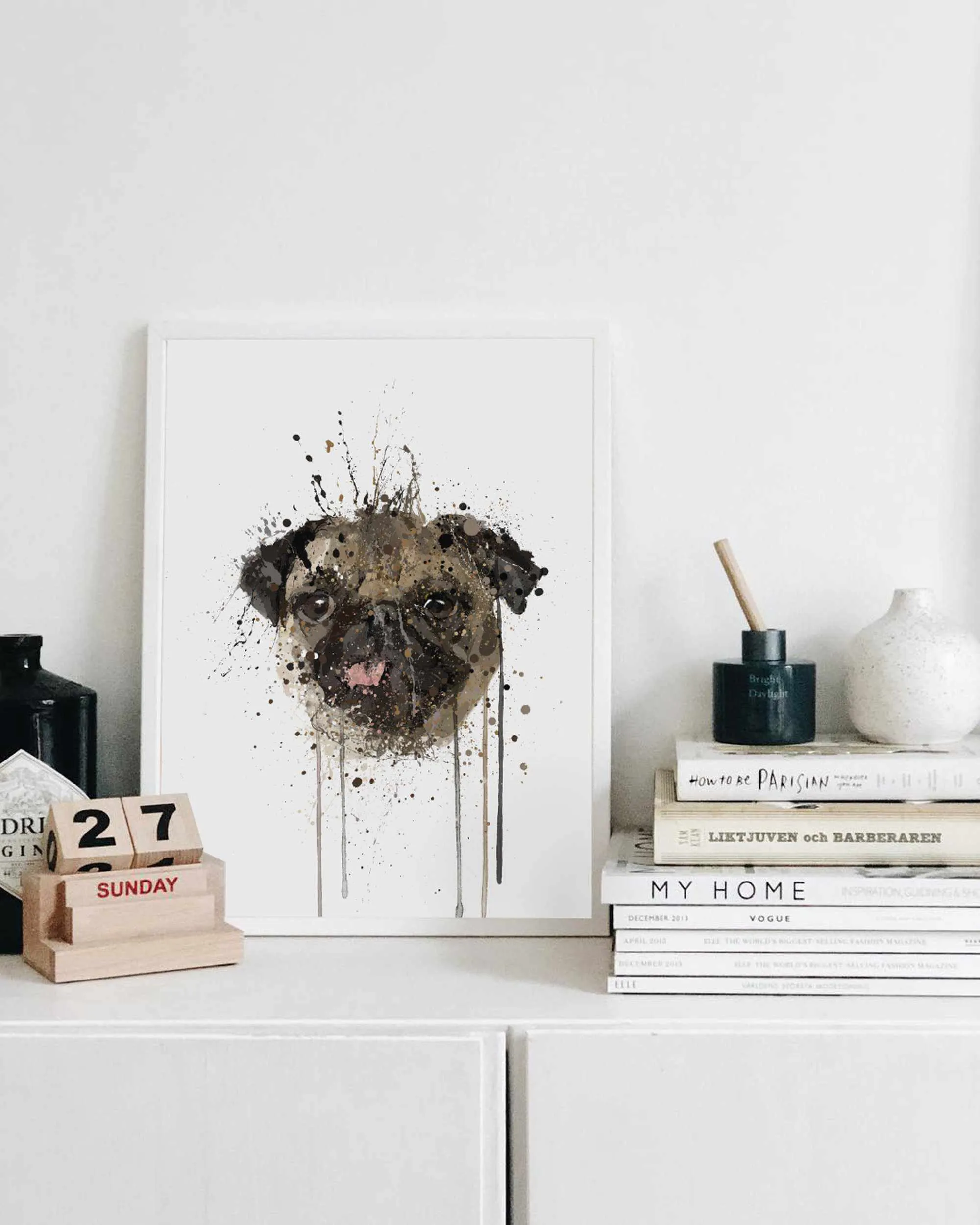 Pug Wall Art Print