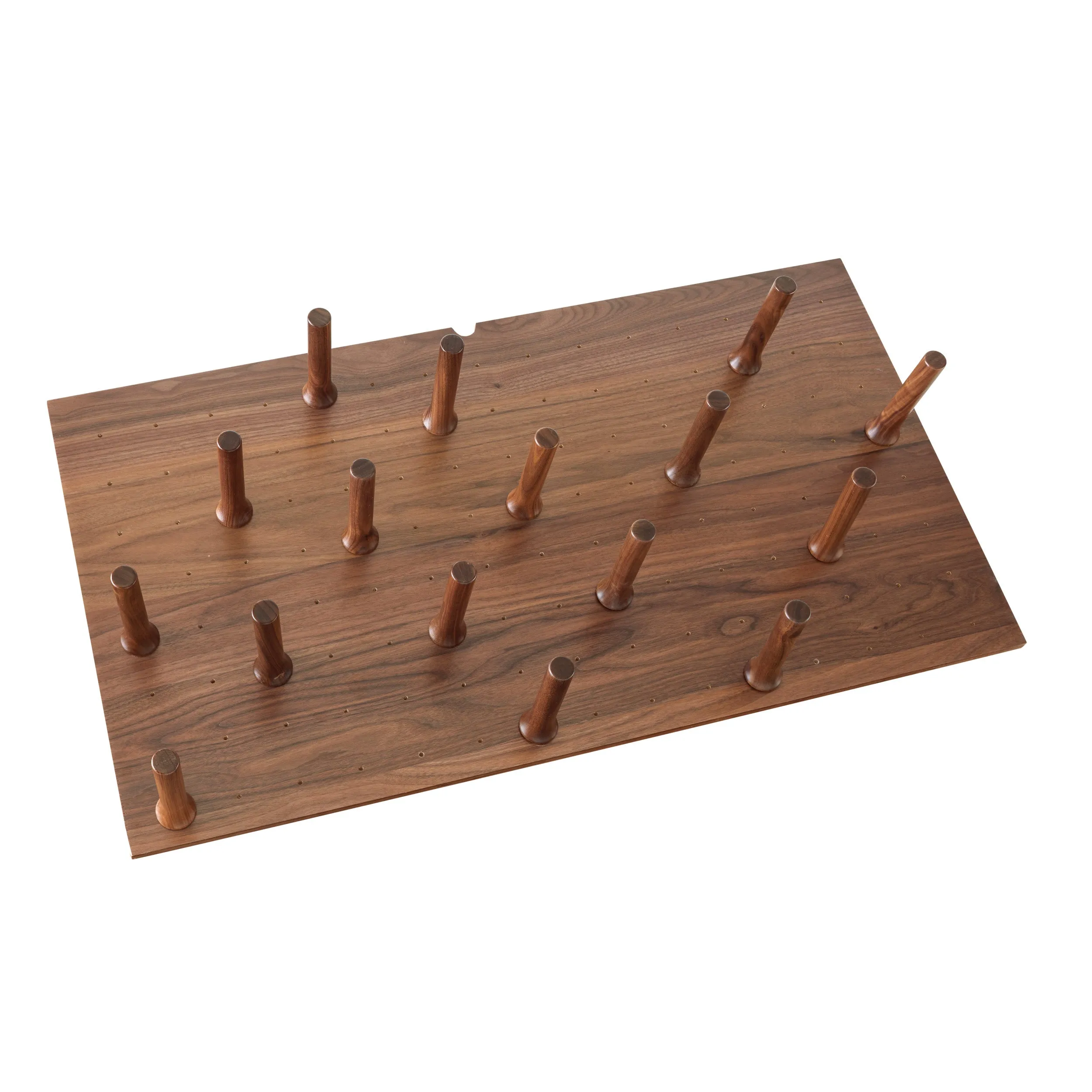 Rev-A-Shelf / 4DPS-WN-3921 / Walnut Trim-to-Fit Drawer Peg Board Insert with Wooden Pegs