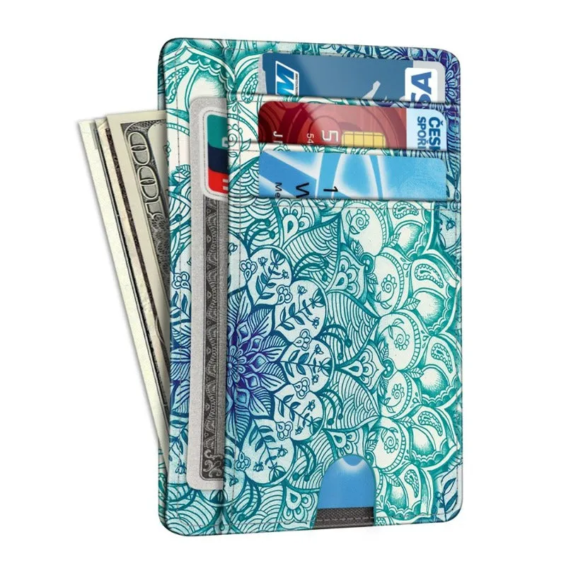 RFID Credit Card Holder Minimalist Card Cases & Money Organizers Front Pocket Wallet