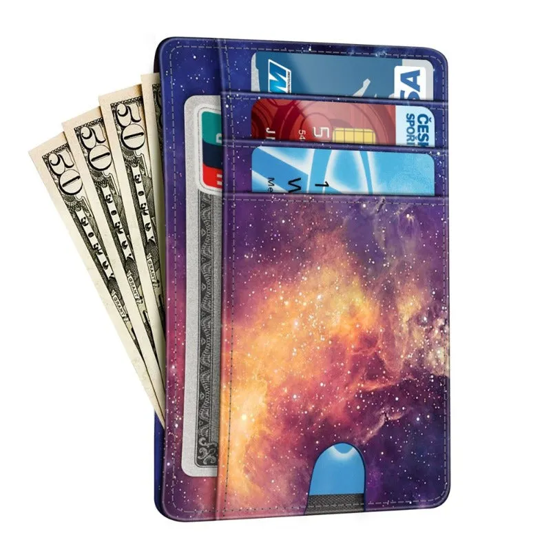 RFID Credit Card Holder Minimalist Card Cases & Money Organizers Front Pocket Wallet