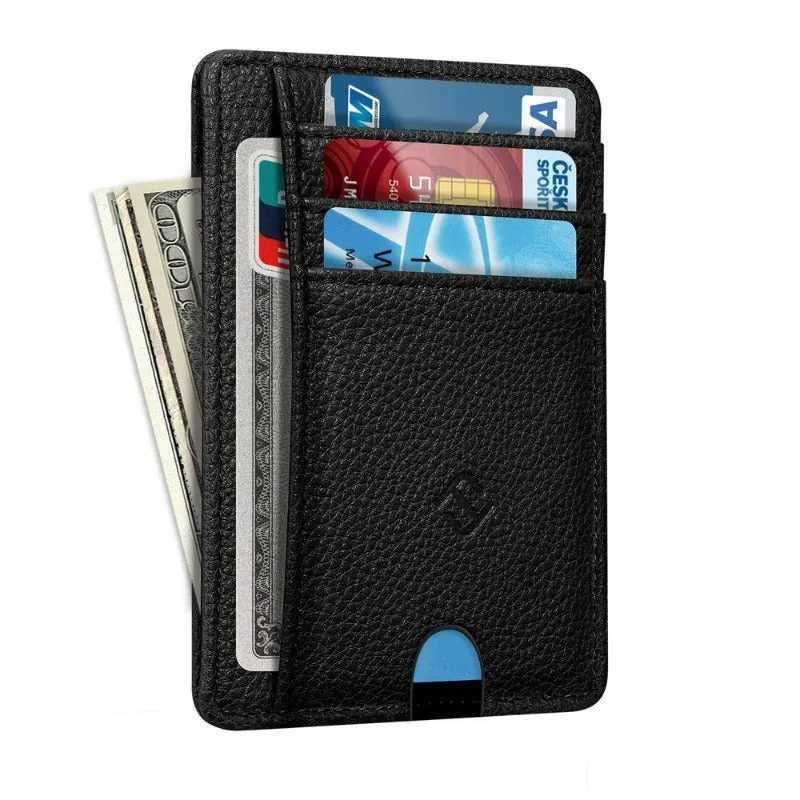 RFID Credit Card Holder Minimalist Card Cases & Money Organizers Front Pocket Wallet