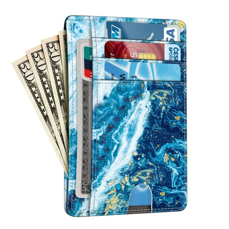 RFID Credit Card Holder Minimalist Card Cases & Money Organizers Front Pocket Wallet